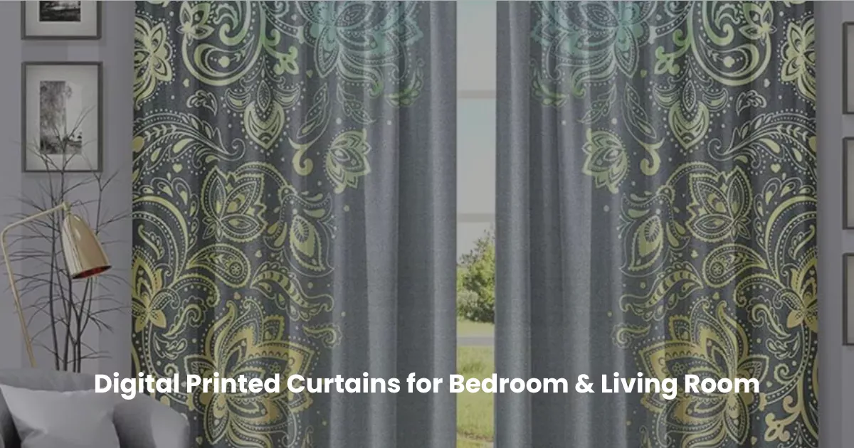 Digital Printed Curtains for Bedroom & Living Room